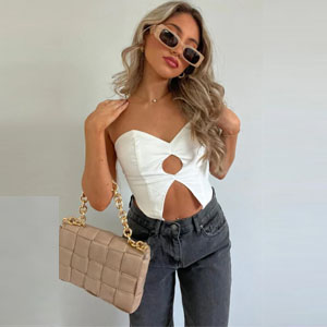 White Fox Boutique - Always Chic Bag Nude