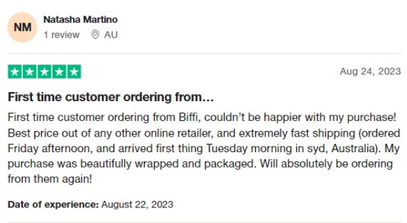 biffi customer review