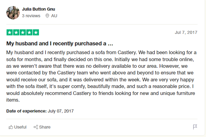 castlery customer review