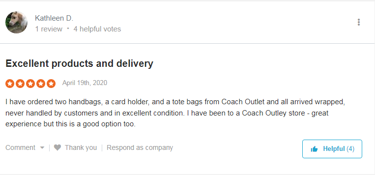 Coach Outlet Customer Review 2