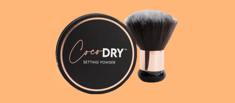 Oz hair MAKE UP and TOOLS & BRUSHES - CocoDRY Fake Tan Drying Powder 45g & Kabuki Body Brush