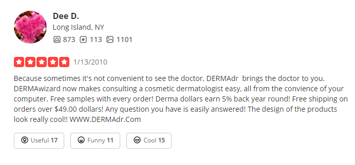 Derma Doctor Customer Review 2