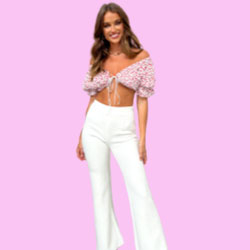 beginning boutique - Eve Pants White