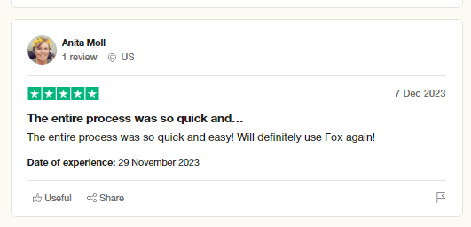 fox rent a car customer review