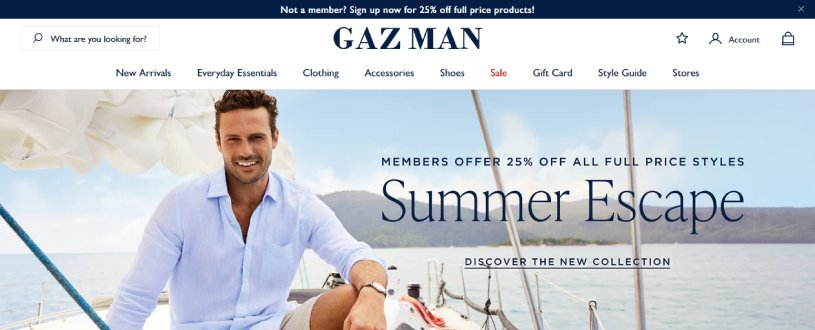 gazman discount code