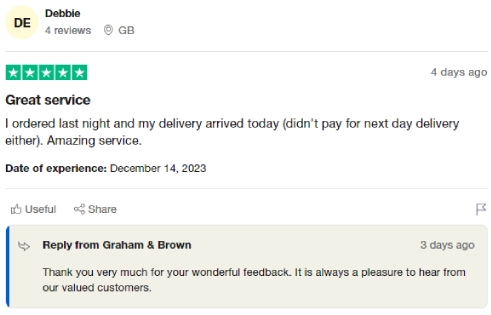 graham and brown customer review