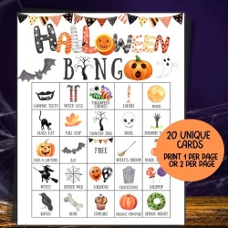 Halloween Bingo Game