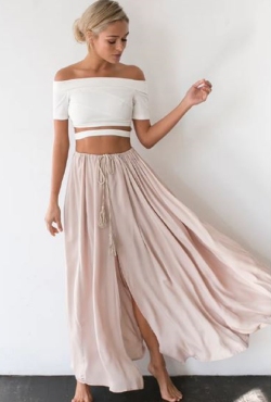 low and behold crop top white