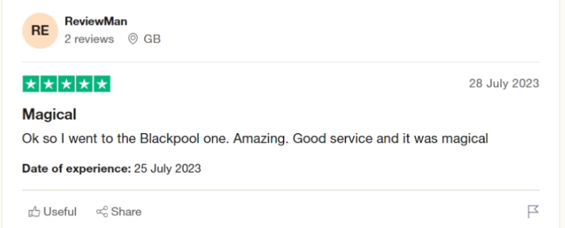 Madame Tussauds customer review