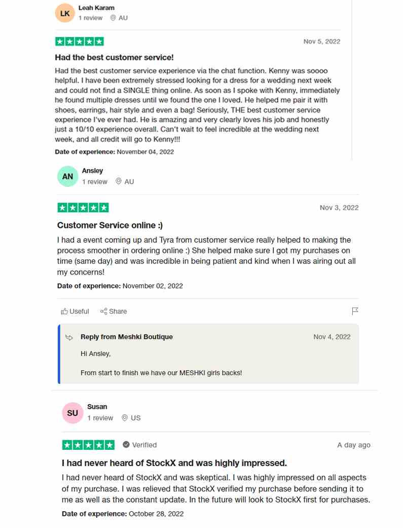 meshki customer reviews