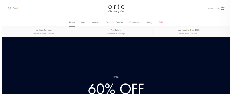 ortc clothing discount code australia