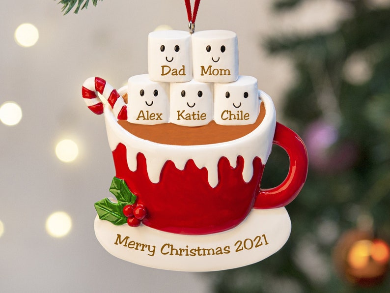 Personalized Christmas Ornament Family names 