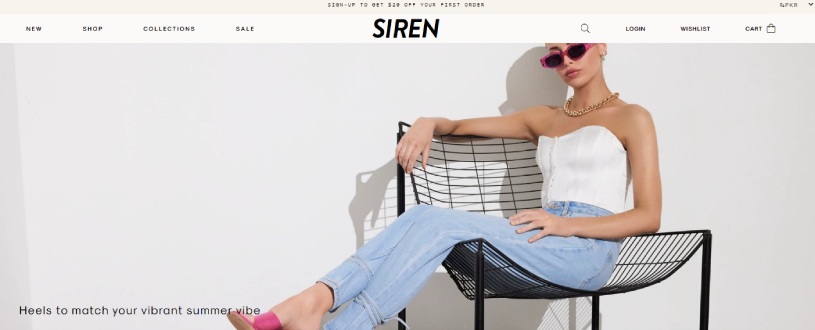siren shoes discount code