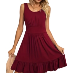 Solid Ruched Dress