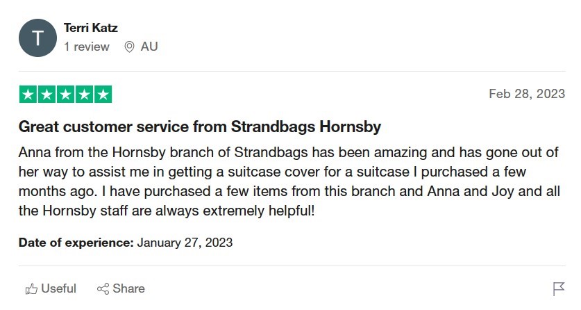 strandbags customer review