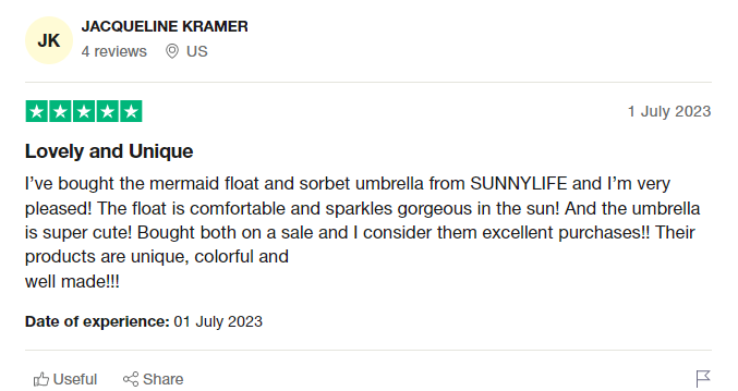 Sunnylife customer review