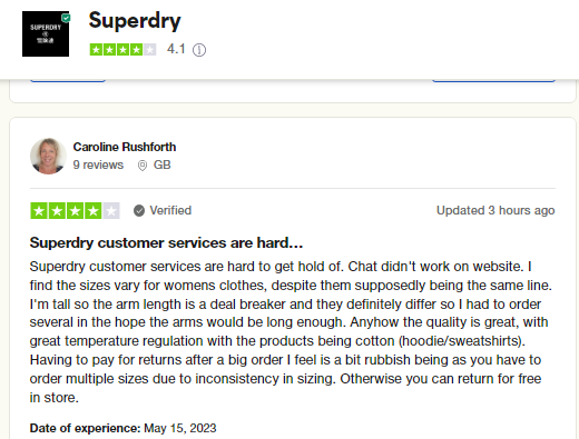 superdry customer review